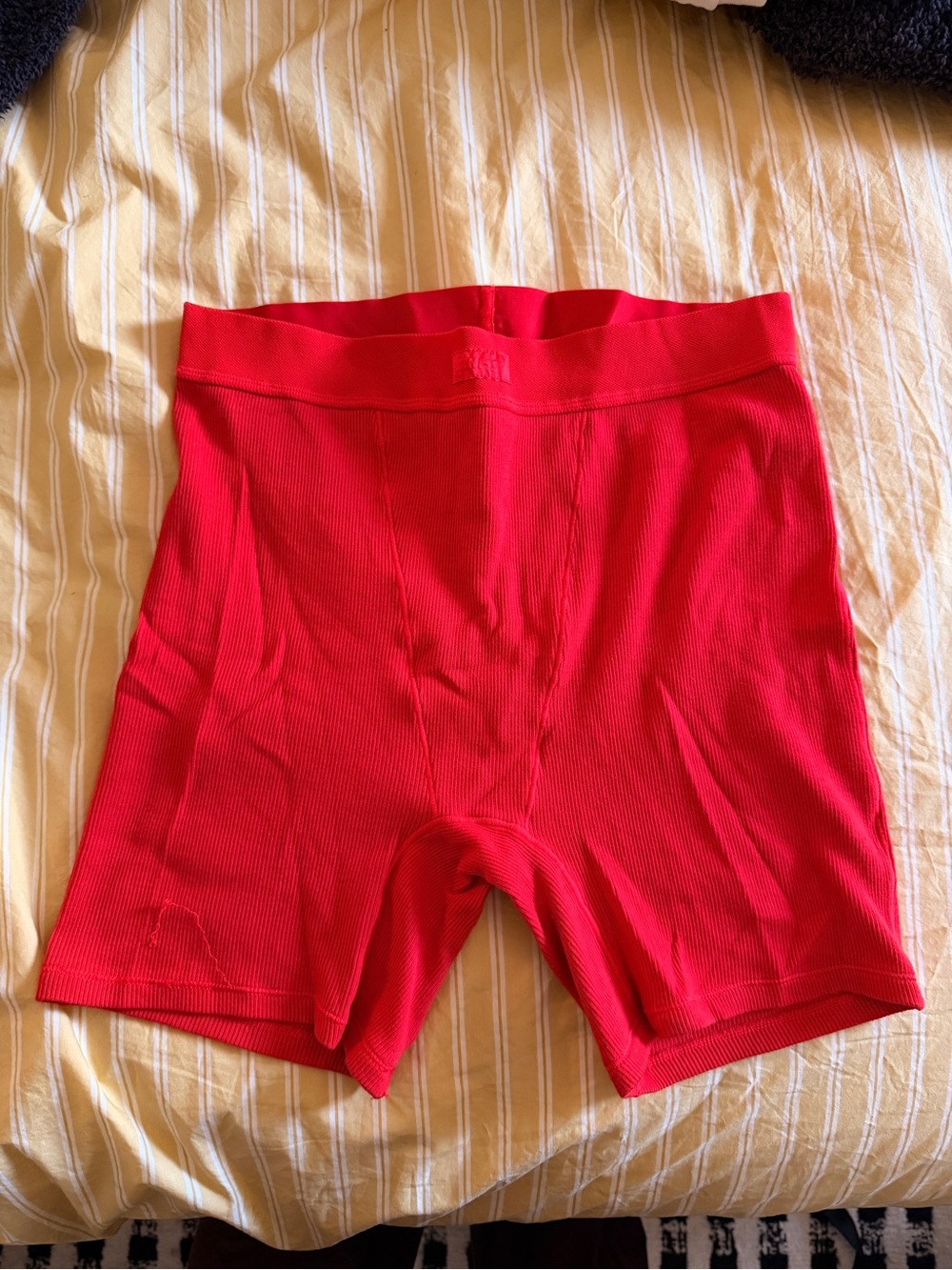 Skims cotton rib boxer shorts